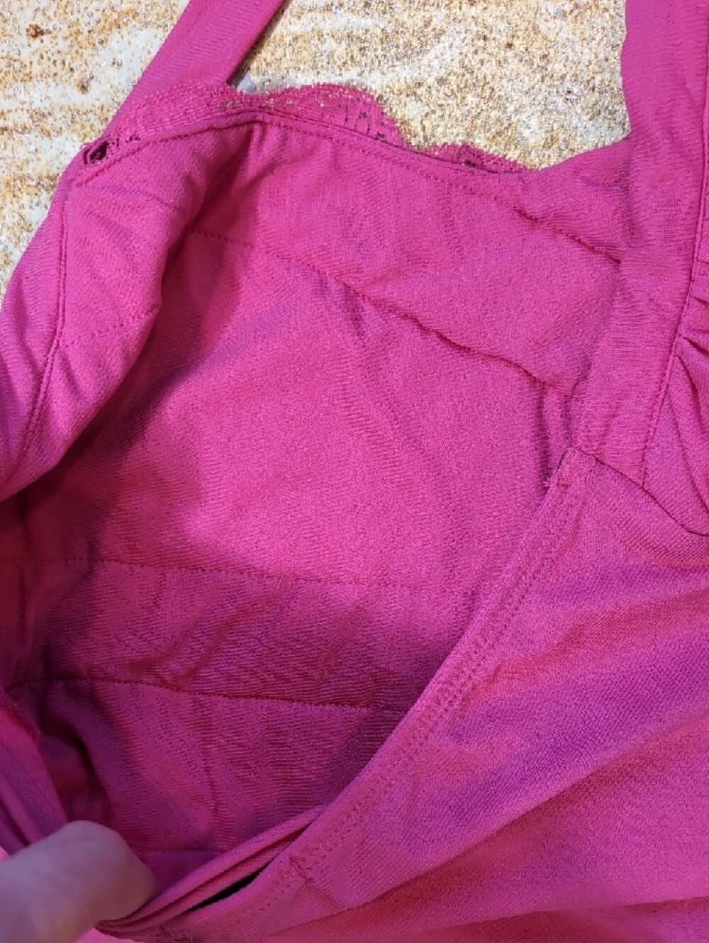 Forever 21 Fuchsia Halter Lace-Trim Tank Top Size M - Picture 8 of 8